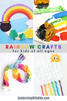 25 Fun & Easy Rainbow Crafts For Kids - Celebrating With Kids