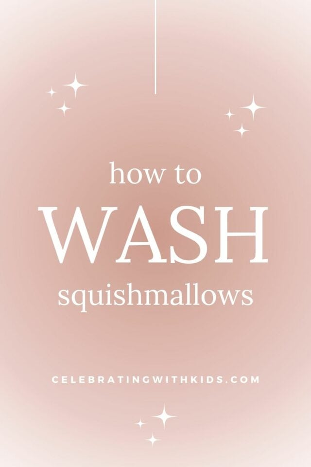 How to wash squishmallows the easy way! Celebrating with kids
