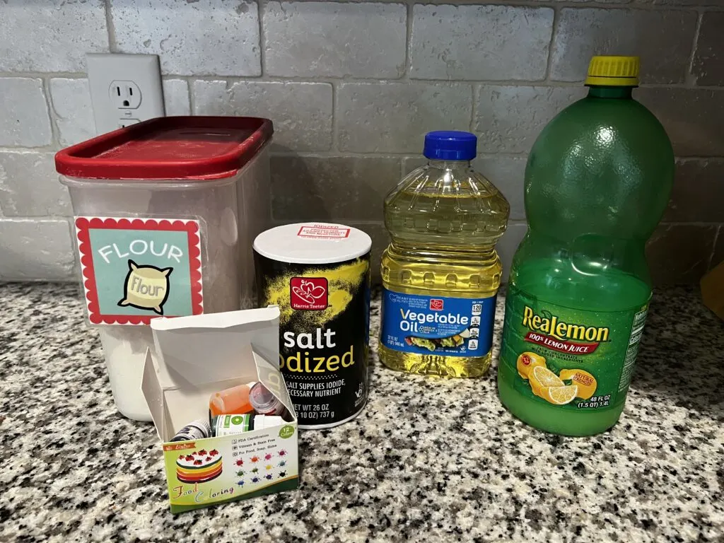 ingredients to make play dough without cream of tarter