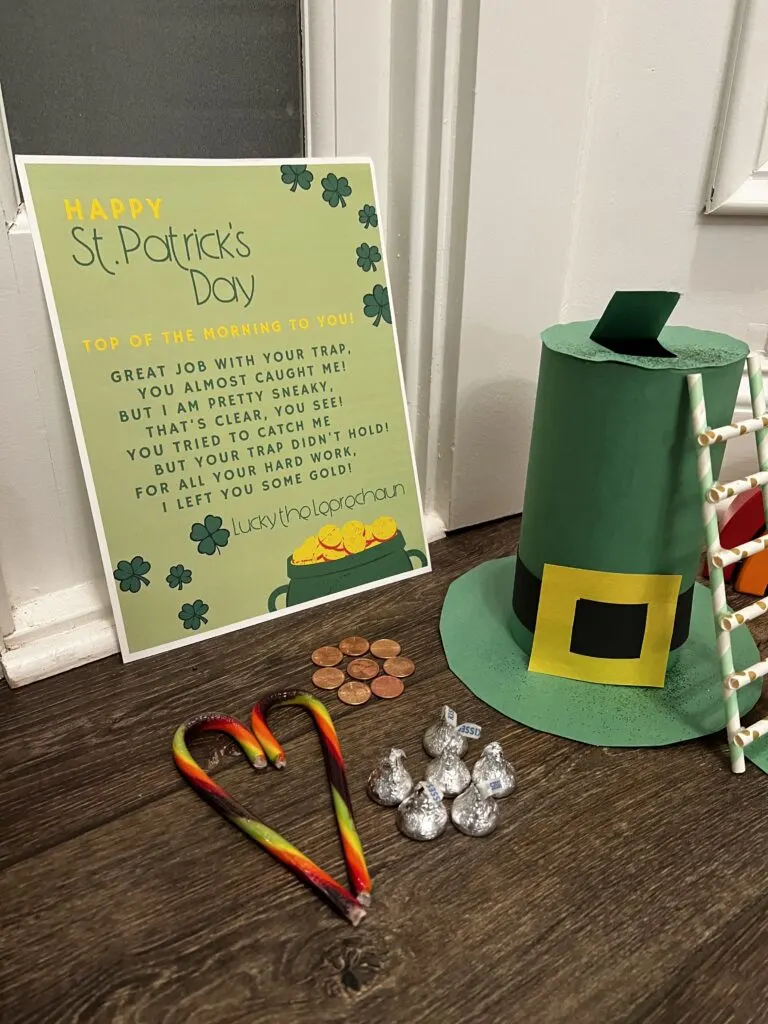 leprechaun letter and treats