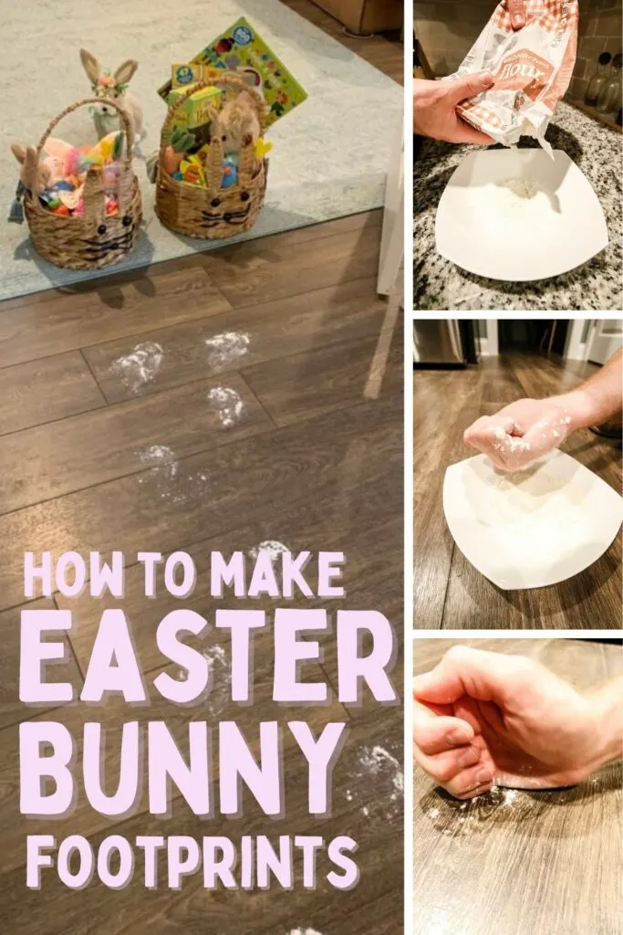 how to make easter bunny footprints