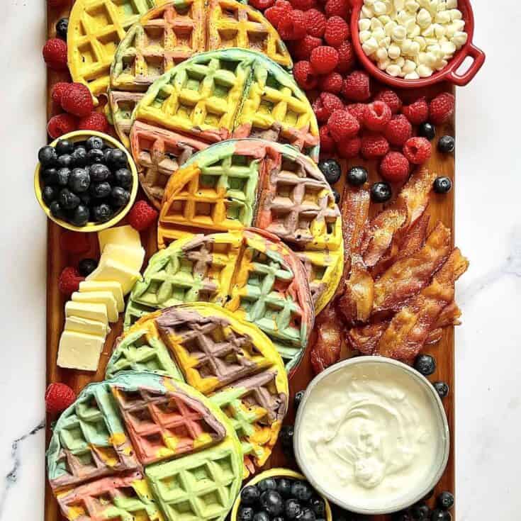 Image for Rainbow Waffle Charcuterie Board