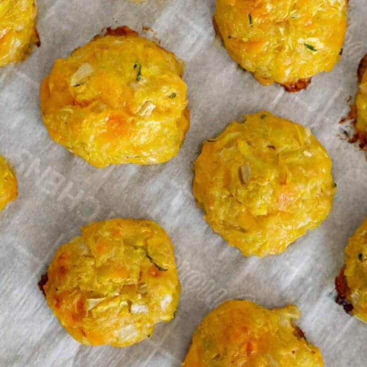 Image for Yellow Squash Tots with Garlicky Yogurt Dip