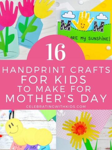 16 Handprint crafts for kids to make for Mother's Day