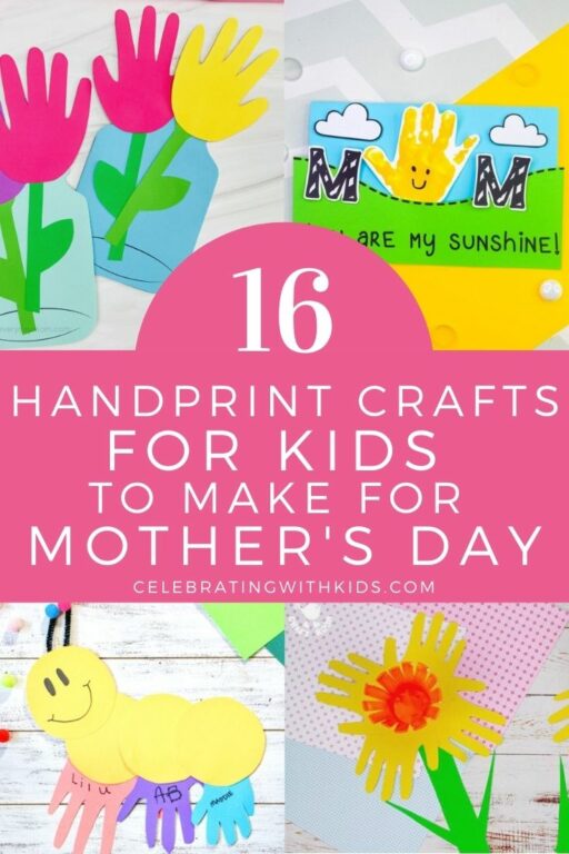 16 Handprint crafts for kids to make for Mother's Day - Celebrating ...
