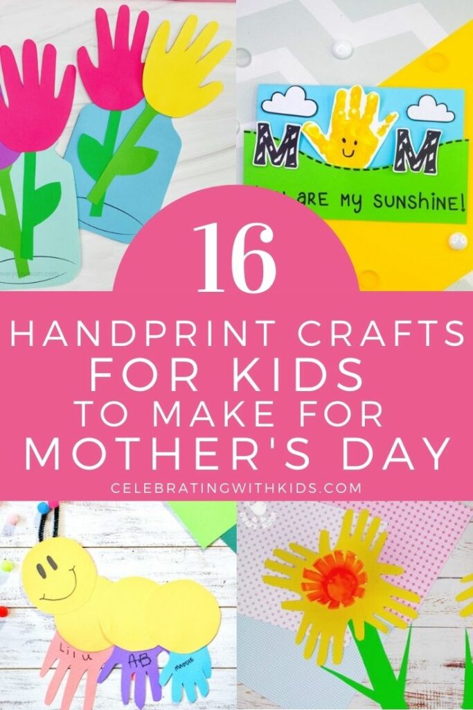 16 Handprint crafts for kids to make for Mother's Day