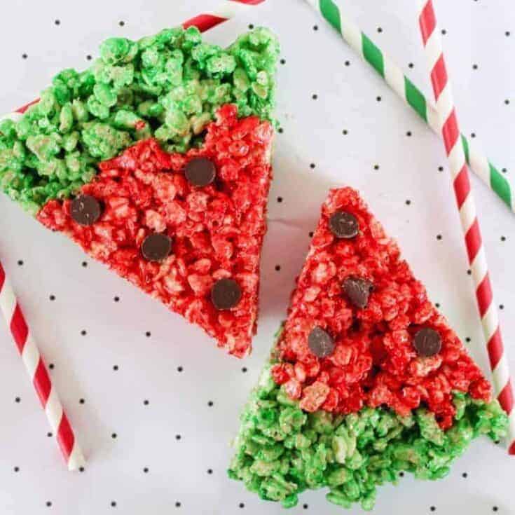 Image for Watermelon Rice Krispies Treats Recipe