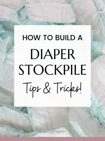 how to build a diaper stockpile