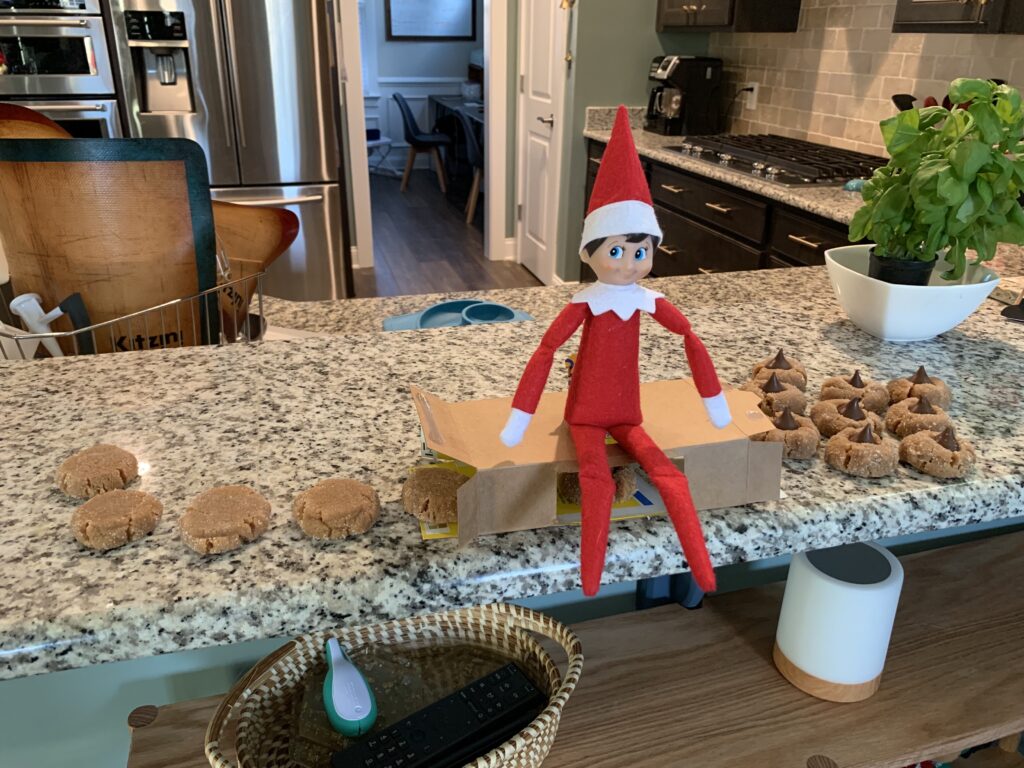 elf on a shelf pooping cookies