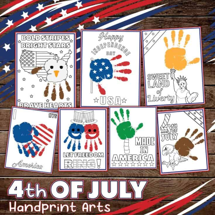 Image for Hand Print Art for Kids to Celebrate July the 4th