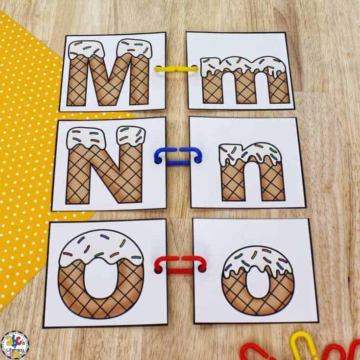 Image for Ice Cream Letter Match Activity