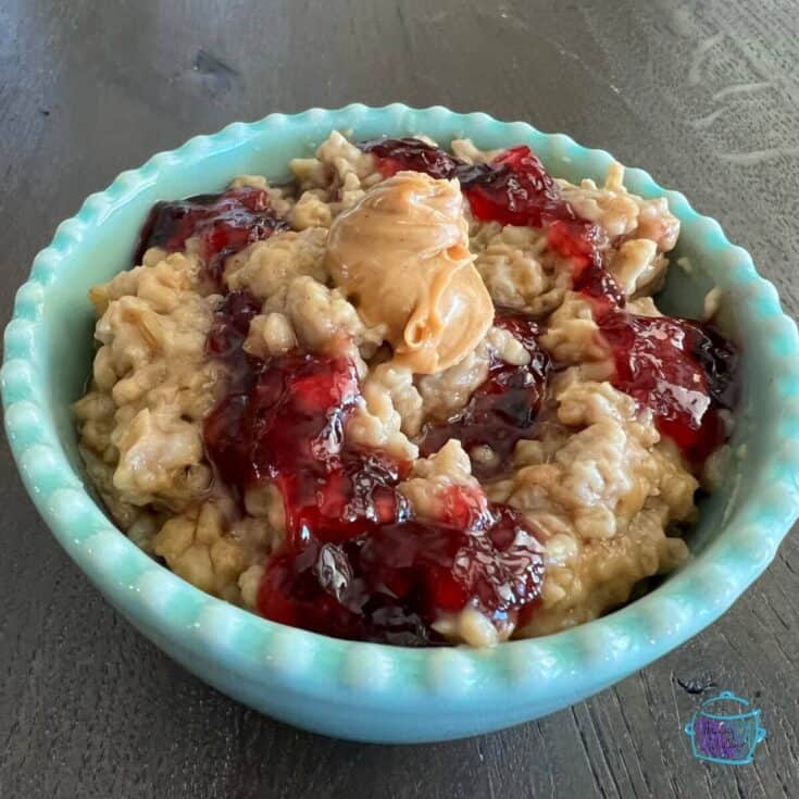 Image for Slow Cooker Peanut Butter & Jelly Oatmeal