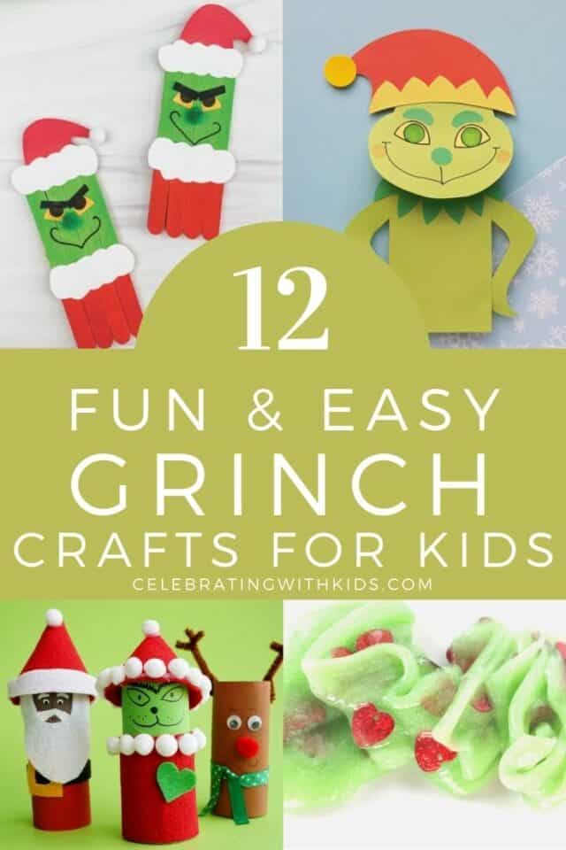 12 fun and easy Grinch crafts for kids Celebrating with kids