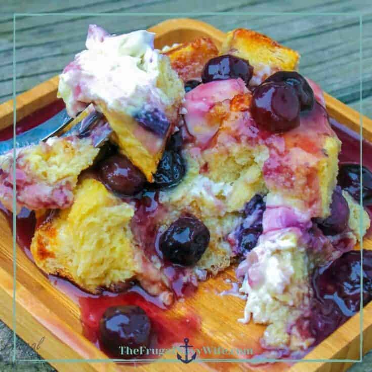 Image for Easy Overnight Blueberry French Toast Casserole Recipe