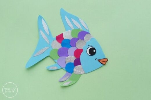 12 Rainbow fish crafts for preschoolers - Celebrating with kids