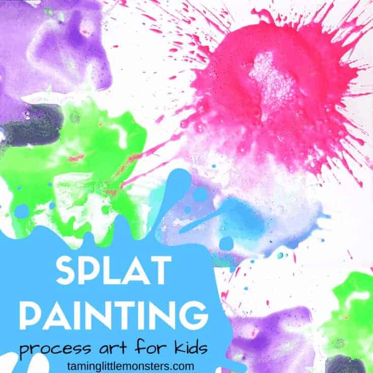 Image for Splat Painting – Process Art Activity for Kids