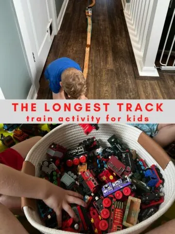 the longest track train activity for kids