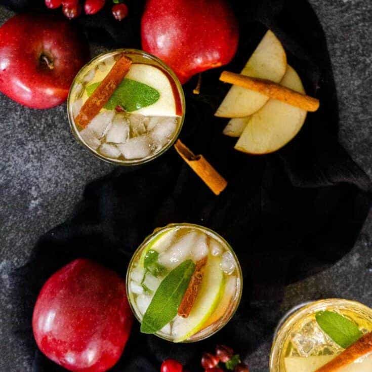 Image for Apple Whiskey Smash- Easy Fall Cocktail