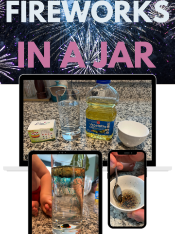 How to make fireworks in a jar - Celebrating with Kids