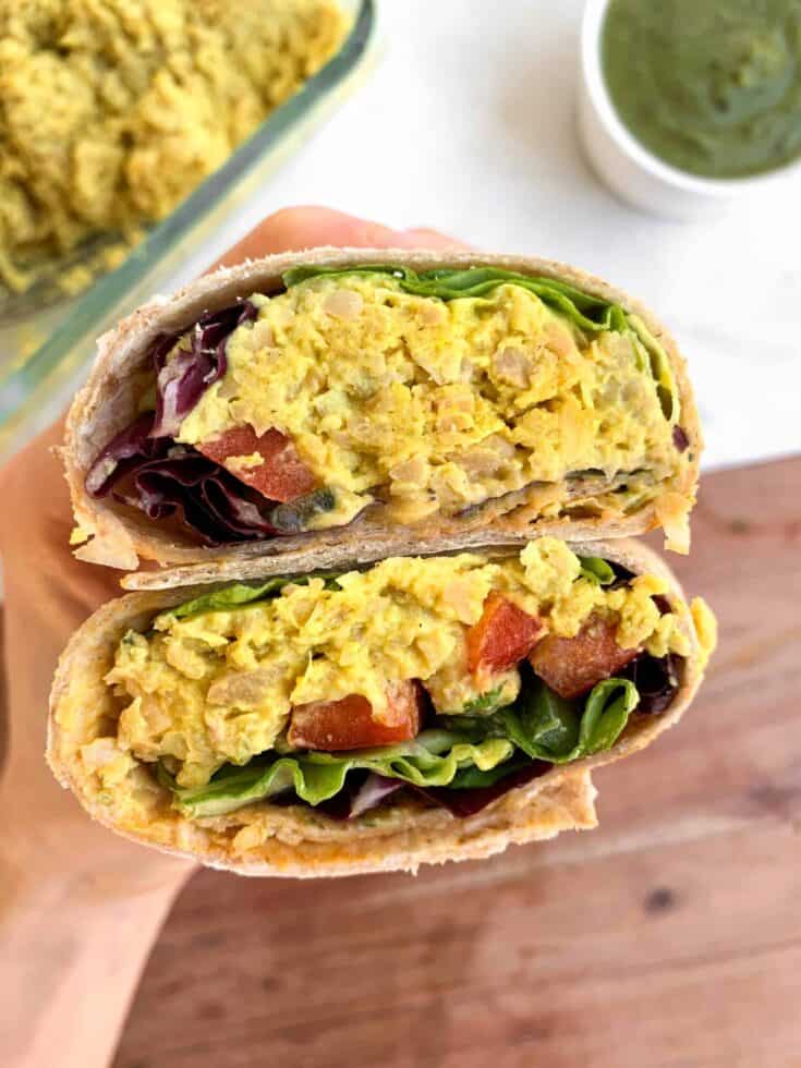 Image for Vegan Smashed Chickpea Salad Wrap