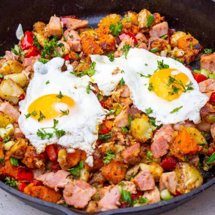 Image for Easy Potato Skillet Breakfast With Ham