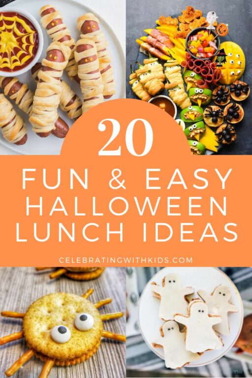 20 fun & easy Halloween lunch ideas for kids - Celebrating with kids