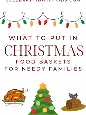 what to put in Christmas food baskets for needy families