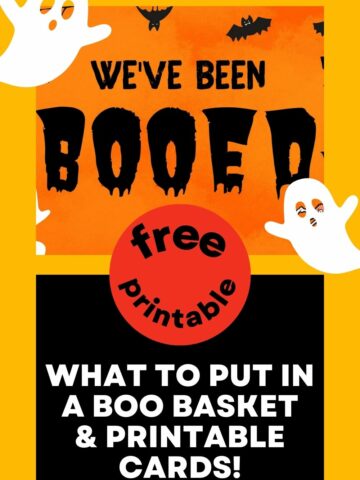 you've been booed free printable and what to put in a boo basket