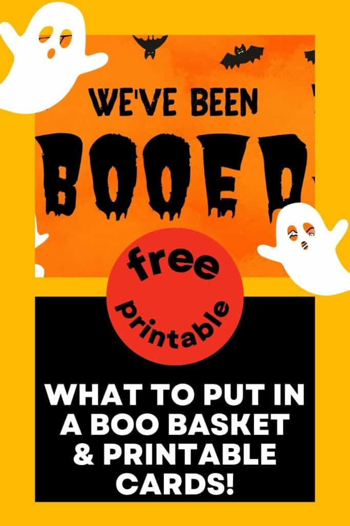 You've been booed free printable & basket ideas Celebrating with kids