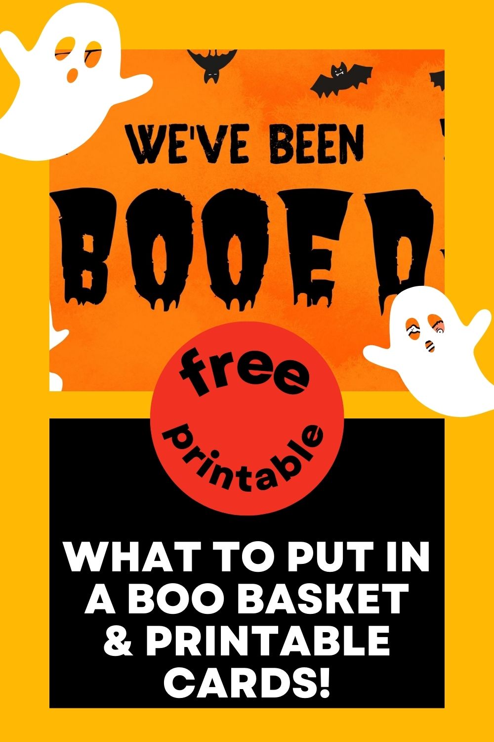 You've been booed. Get your free printable and basket ideas