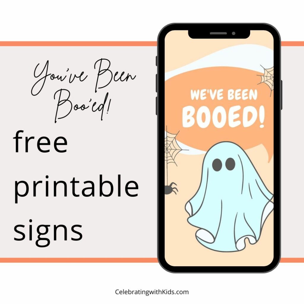 you've been booed free printable signs