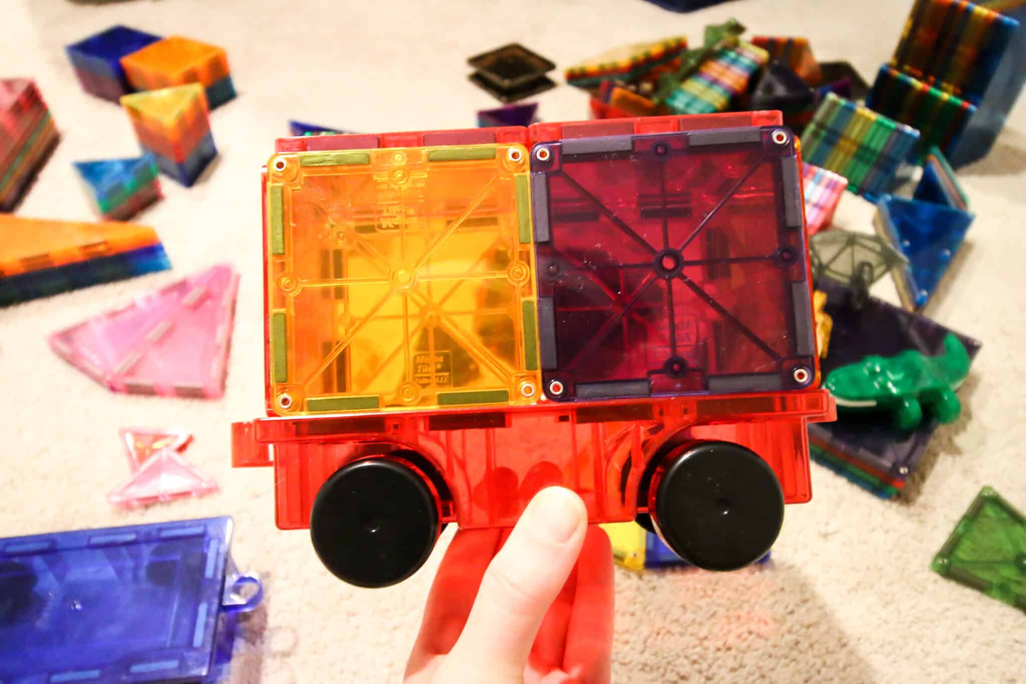 The best accessories to pair with magnetic tiles - Celebrating with kids