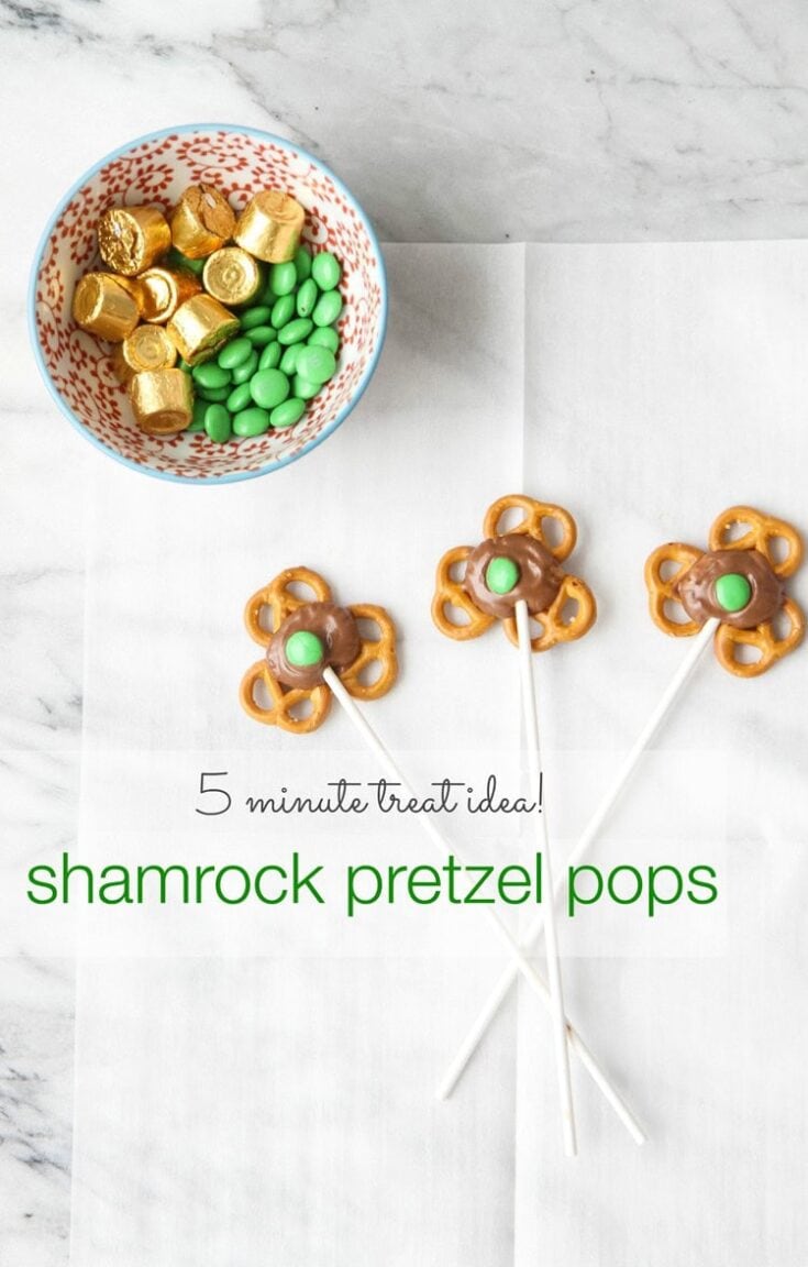 Image for 5 Minute Treat: Shamrock Pretzel Pops