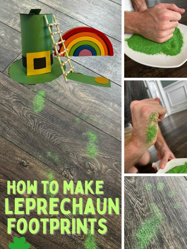 How to make Leprechaun footprints