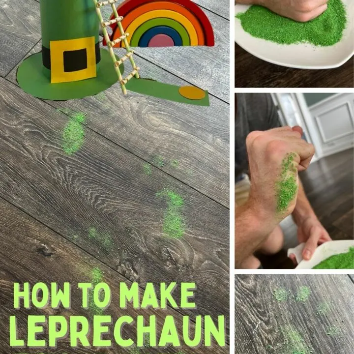 how to make leprechaun footprints