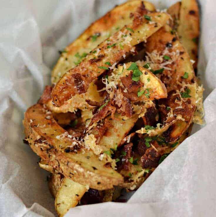 Image for Baked Garlic Parmesan Potato Wedges