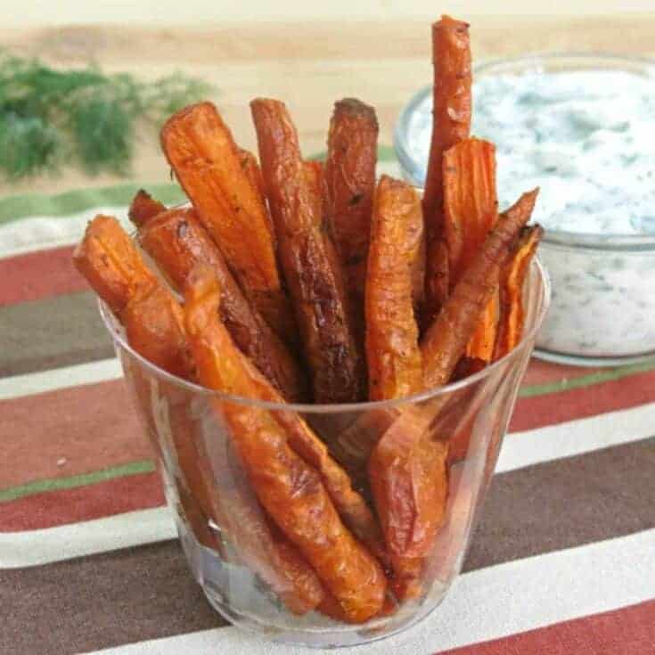 Image for Healthy Carrot Fries (Oven or Air Fryer)
