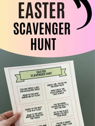 free printable easter scavenger hunt