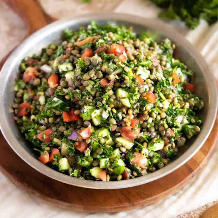 Image for Easy Lentil Tabbouleh Salad Recipe