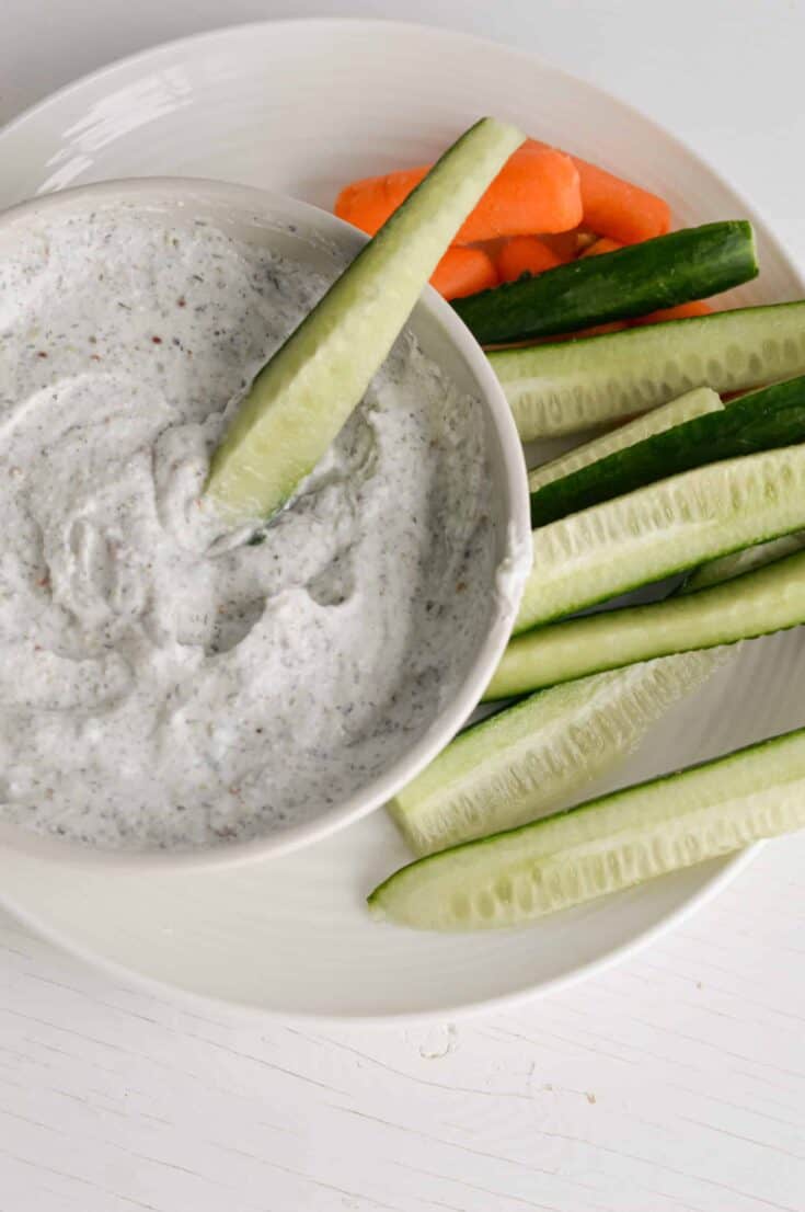 Image for Easy Garlic Herb Cottage Cheese Dip
