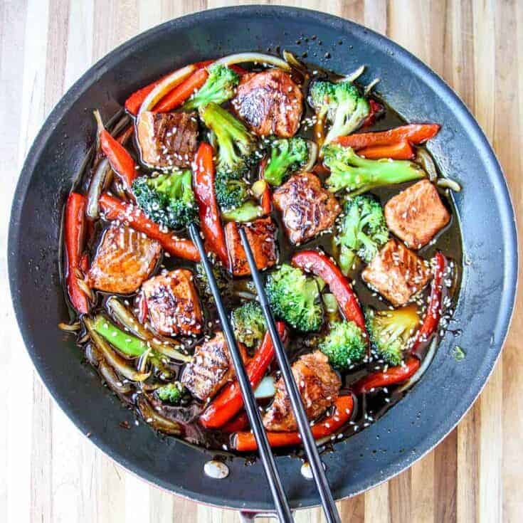 Image for Teriyaki Salmon Stir Fry