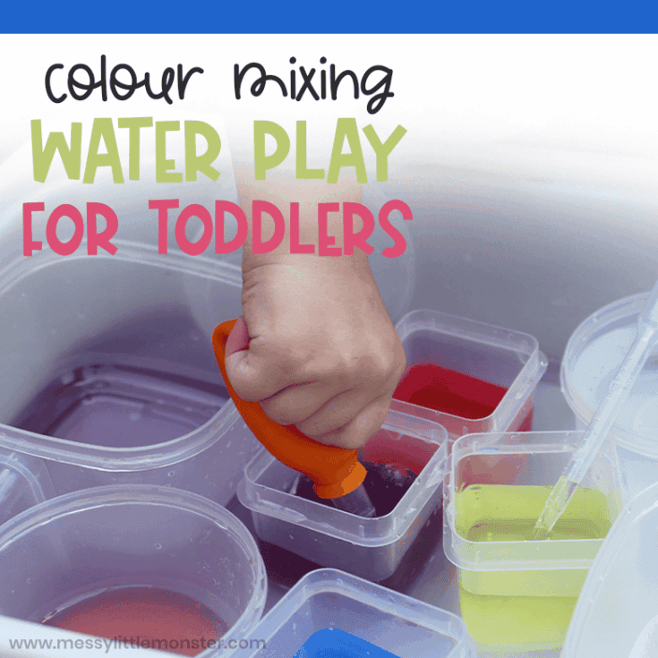 Image for Colour Mixing Water Play Activity for Toddlers