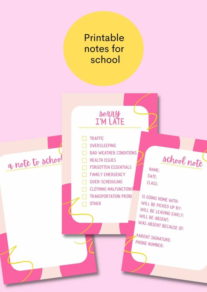 school notes