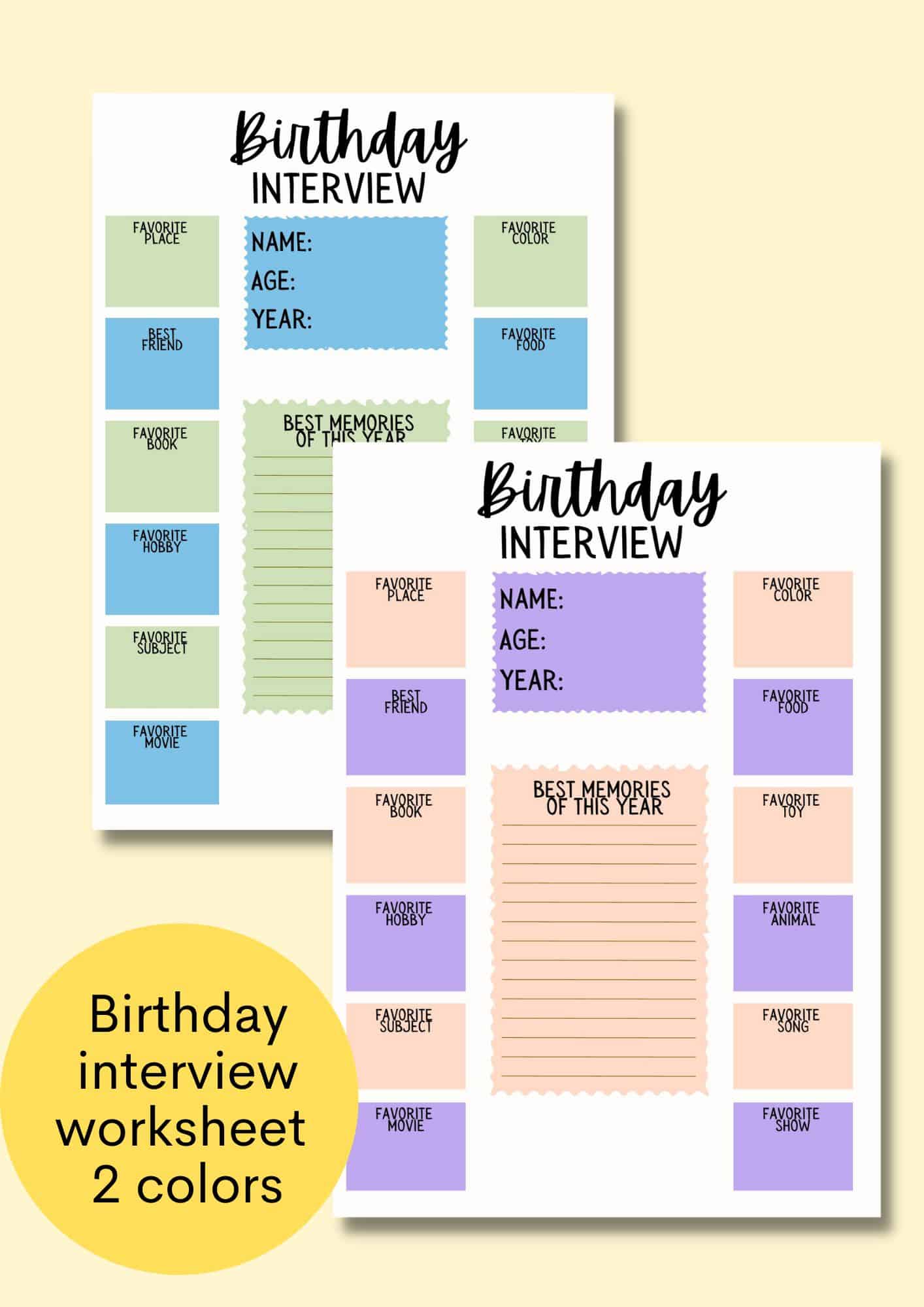 birthday interview