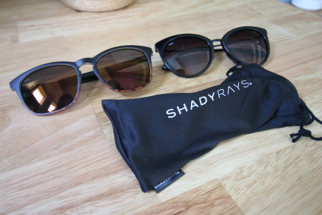 shady rays sunglasses on a tabletop