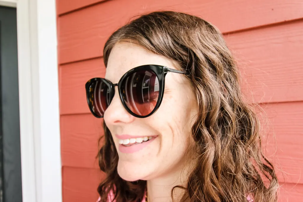 shady rays sunglasses on a woman