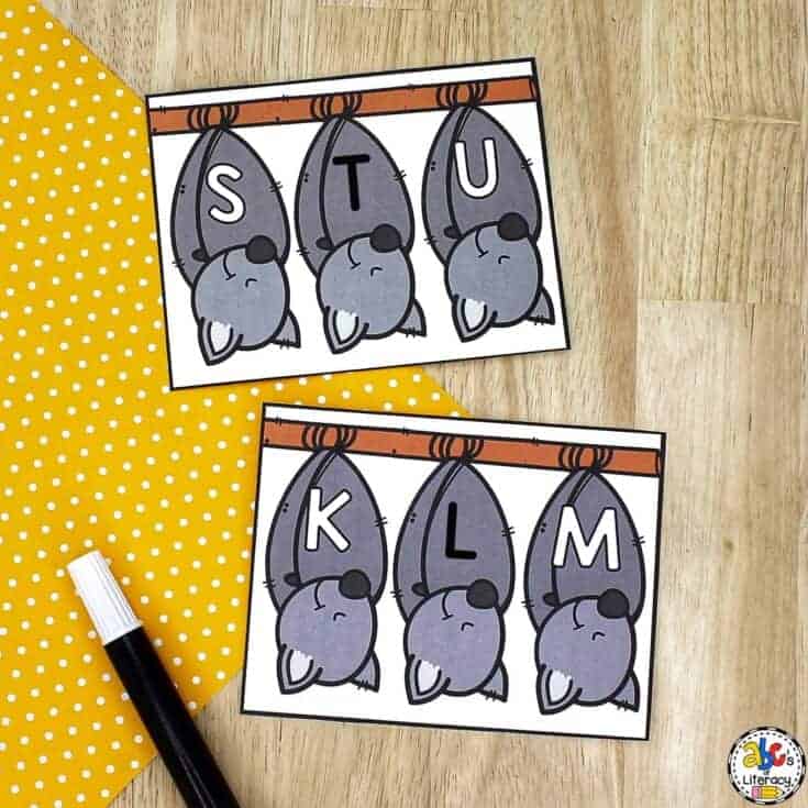 Image for Hibernating Bats Letter Order Activity