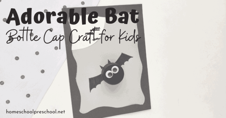 Image for Adorable Bottle Cap Bat Craft for Kids