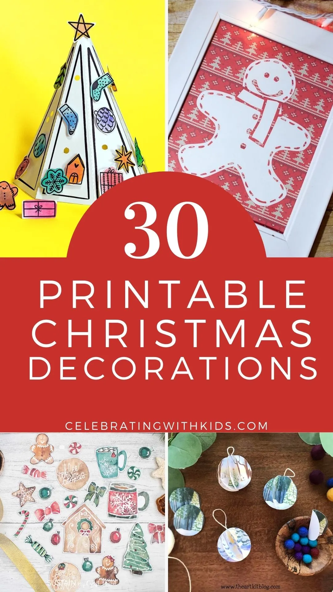 28 Printable Christmas Decorations Celebrating With Kids