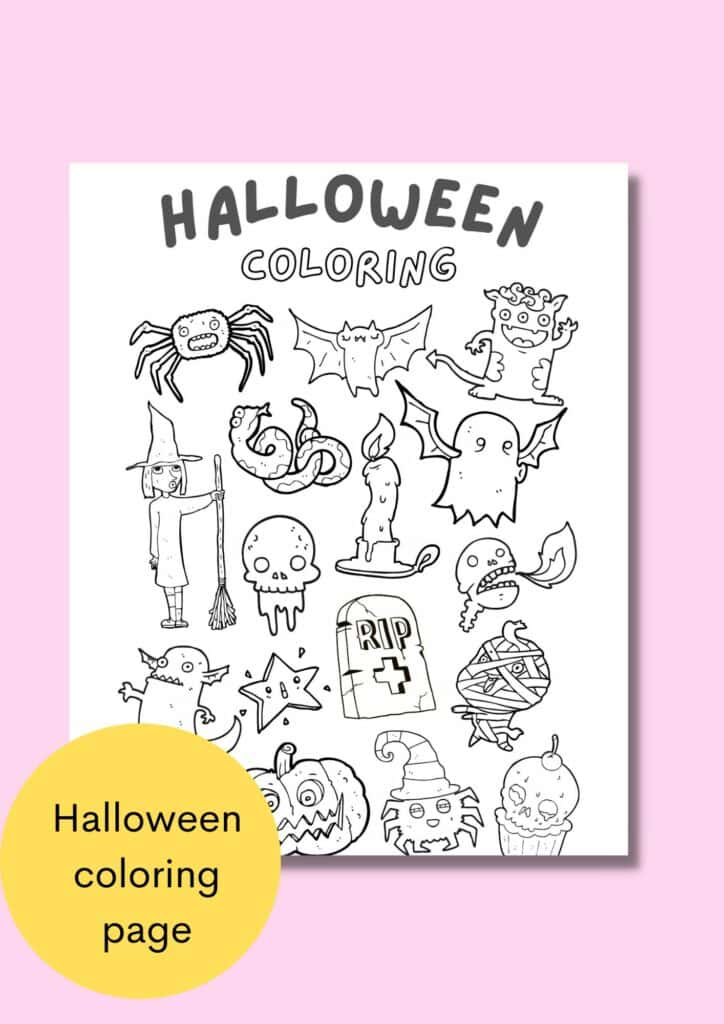 halloween coloring page
